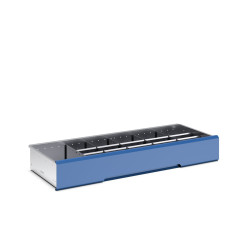 Zestaw przegródek Przegroda Metaliczny srebrny Galvanised Steel for use with Szafa, Dimensions1300 x 550 x 100mm Bott