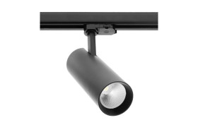 Reflektor LED T-LINE do szynoprzewodu,20W,1800lm,AC220-240V,50/60 Hz,PF0,9,Ra80,38,4000K,czarny