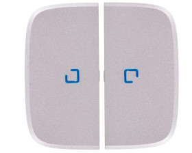 VALENA ALLURE Klawisze łącznika świecznikowego z podświetleniem led aluminium 755227