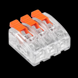 Złączka instalacyjna zaciskowa 3-przewodowa na dowolny przewód 0.2-4mm2 IEC 450V/32A 10 szt. OR-SZ-8005/3/10