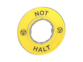 Harmony XB4 Etykieta do ESTOP "NOT HALT" 3D ZBY9220 SCHNEIDER ELECTRIC