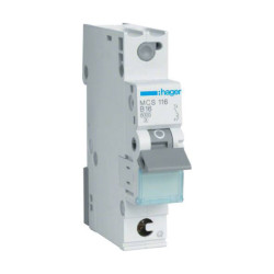 Hager MCS116 Circuit Breaker 1-Phase 16A 230V 63A Busbar IP2X VDE