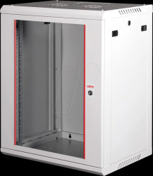 26210127 19" wall-mounted housing, 18U, 450mm depth, gray