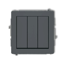 DECO Łącznik potrójnego grafitowy mat 28DWP-7