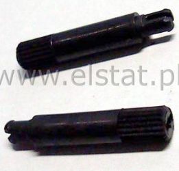 CA14A25 pokrętło potencjometru 25,2mm czarne