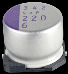 6SVP220M SMD-polymer aluminium, low ESR, 220 µ, 6.3 V