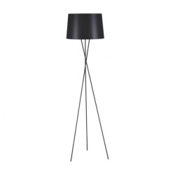 Lampa podłogowa REMI BLACK trójnóg w minimalistycznym wydaniu na E27 K-4353 Kaja Lighting