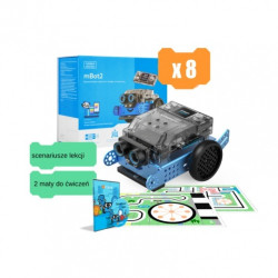Zestaw Makeblock - 8x robot mBot2 + maty m1, m2 + scenariusze zadań P1010132-Z8EDU