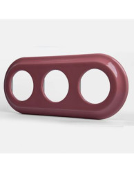 CERAMICZNA RAMKA TRZYKROTNA PASTELOWA ŁOSOSIOWA 2PF03PŁ