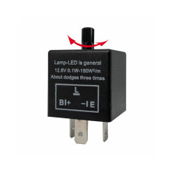 Przekaźnik CF13KT LED Flasher do kierunkowskazów 3-pin regulacja migania