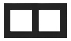 Simon 55 Ramka 2-krotna LINE Czarny mat TR2/149