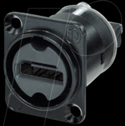 NAHDMI-W-B HDMI feedthrough adapter, black