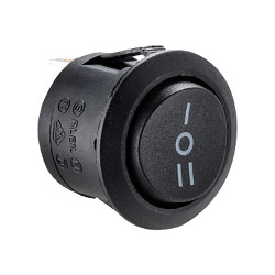Przełącznik kołyskowy Wł.-wył.-wł. Nie 10 A SPDT Czarny RS PRO
