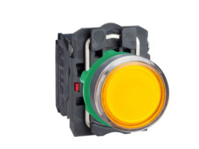 HARMONY XB5 Przycisk płaski pomarańczowy LED 24V XB5AW35B5 SCHNEIDER ELECTRIC