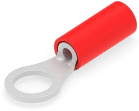 Insulated ring cable lug, 0.3-1.42 mm², AWG 22 to 16, 5 mm, red, 320552