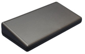 ABS enclosure, (L x W x H) 220 x 140 x 18 mm, black, IP54, 1599KTLBK