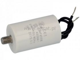3,5uF 450V kond. rozruchowy 30x57mm ( przewody )