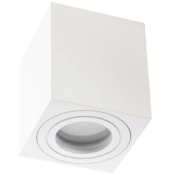 Oprawa Natynkowa HALOGENOWA Wodoodporna Aluminiowa SPOT TUBA 95mm IP44 Biała AQUARIUS SQUARE Kobi