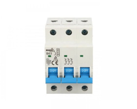 Wyłącznik nadprądowy 3P B 63A 6kA AC A00-S7-3P-B63