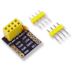 Adapter for ESP-01 and ESP-01S modules with signal output on goldpins