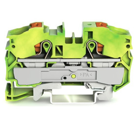 Listwa zaciskowa uziemienia WAGO poziomy: Pojedynczy 20 → 4AWGWciskany zacisk Cage Clamp TOPJOB S, 2216 76A