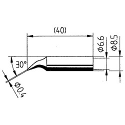 Ersa 0842KD/SB Soldering Tip Chisel-shaped ERSADUR 1pc