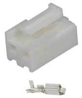 PC02M-G/5 Złącze mocy, gniazdo na kabel - raster 3.96 - 2pin ( + terminale) - standard Molex - opakowanie 5 sztuk