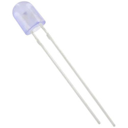 TRU COMPONENTS 1577497 LED wired Blue Oval 5mm 1250mcd 110&#xB0; 50&#xB0; 20mA