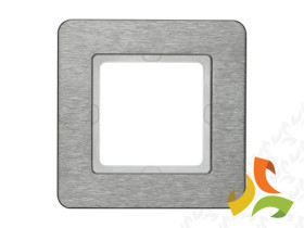 BERKER Q.7 Ramka 1 pojedyncza metal stal szlachetna 10116083 HAGER