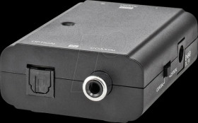 ACON2509BK Nedis Digital Audio Converter | 2-way | Connection input: 1x S/P