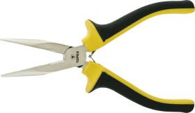 Szczypce wydłużone proste 160mm sprężynka rozpierająca stal CS 32D125