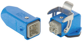 Harting 10360040005 Zestaw złączy męskich Łączna ilość styków: 4 + PE 1 szt.