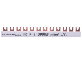 Szyna łączeniowa 1P 80A 16mm2 widełkowa (12 mod.) 1F S12 1F-10 45.121