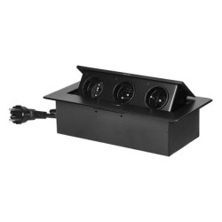 ORNO czarny Gn. wpuszcz 3x230V GM-9033/B