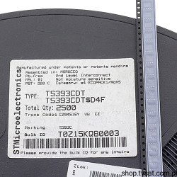 TS393CDT Dual Comparator Micropower SMD-SO8 SGS