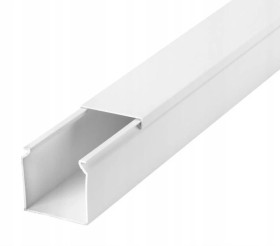 Listwa elektroinstalacyjna kanał kablowy STANDARD BKK 40x40mm korytko z pokrywą / 1 m / 4/EB/KK 40x40/1M