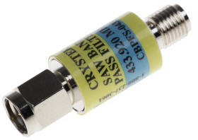 Przejściówka do złączy RF, Filtr środkowoprzepustowy SAW, dł.: 33.34mm
