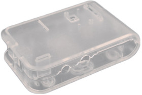 ABS enclosure, (L x W x H) 99 x 74 x 31 mm, transparent, 1593HAMPITCLR