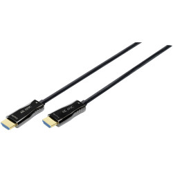 Digitus AK-330125-100-S HDMI Fibreglass Cable Black 10m 4K UHD HDMI-A