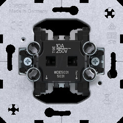 WDE5031 Button insert, 1 contact, flush-fitted, 10 A/250 V