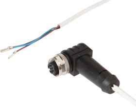 Kabel połączeniowy, 2m, M12 żeński (gniazdo) 3pin kątowy, Końcówka wolna, 3x0,34mm², VK20H021