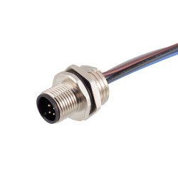 Złącze wielostykowe przemysłowe 4-pinowe Montaż przedni Gniazdo RS PRO