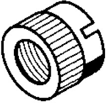 Knurled nut, Weller 71 14 for soldering iron Pyropen Jr