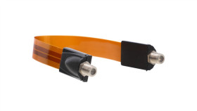 Przepust Antenowy Okienny Płaski Sat F - F Slim Hq Libox Lb0076b