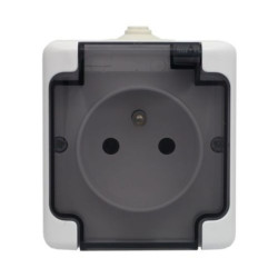 BRYZA biały Gn.poj. kl.dymna IP54 181432 KOS