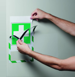 Rama do montażu ściennego, Przezroczysty, Metal, 210 x 297mm, Magnetyczny