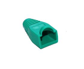 Osłonka wtyku RJ45 z odgiętką (10szt) zielona /1193