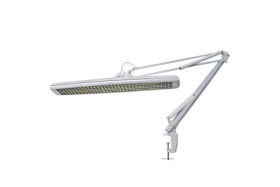 Velleman Robust White Desk Lamp with Three 14-Watt Fluorescent Bulbs