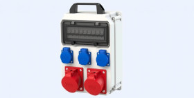 Rozdzielnica z zabezpieczeniami ECOLINE CEE 2x 32A/5P IP54 90EKO102