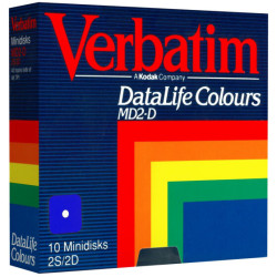 5.25" Diskettes DD "Verbatim DataLife Colours" (blue)